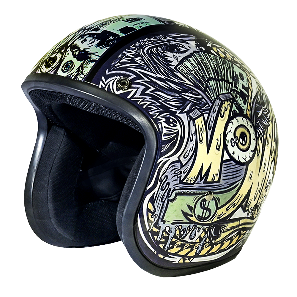 Daytona-Cruiser-Money-Open-Face-Motorcycle-Helmet-side-view