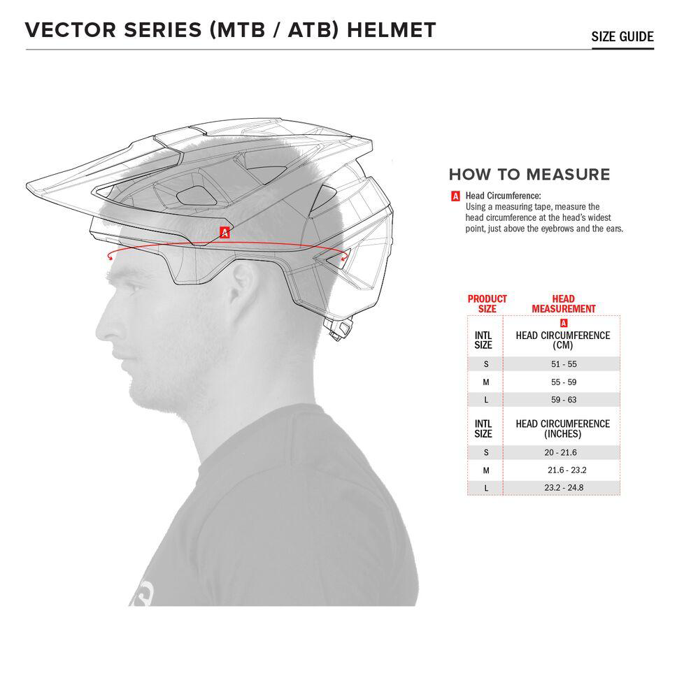 Alpinestars-Vector-Tech-MIPS-Bicycle-Helmet-Red-Grey-size-chart