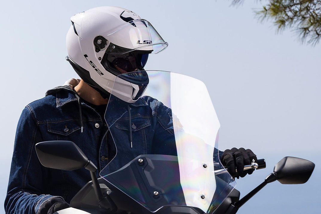 LS2-Stream II-Solid-Full-Face-Motorcycle-Helmet-White-pic