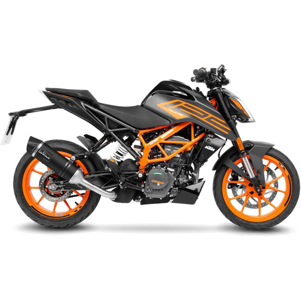 LeoVince-LV-One-EVO-Slip-On-Exhaust-KTM-390-Duke 2021-2023-KTM-125-Duke-2021-Black