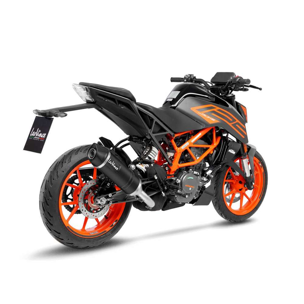 LeoVince-LV-One-EVO-Slip-On-Exhaust-KTM-390-Duke 2021-2023-KTM-125-Duke-2021-Black