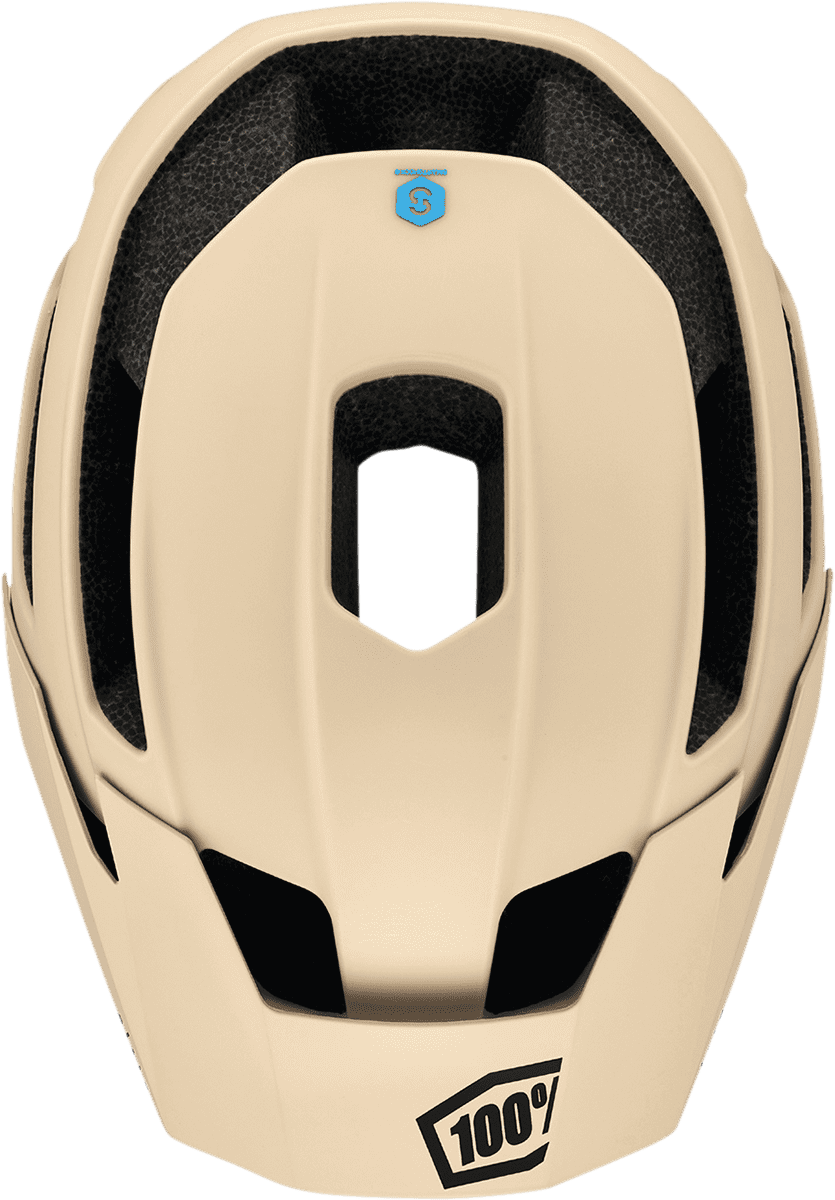 100%-Altis-Bicycle-Helmet-Tan-top-view