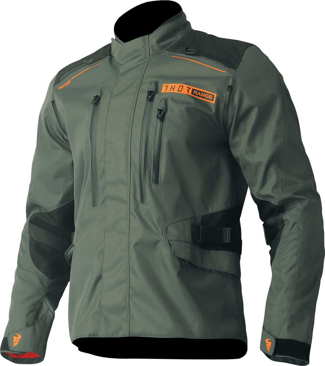 Thor-Men's-Range-Motorcycle-Textile-Jacket-Army-Orange-main