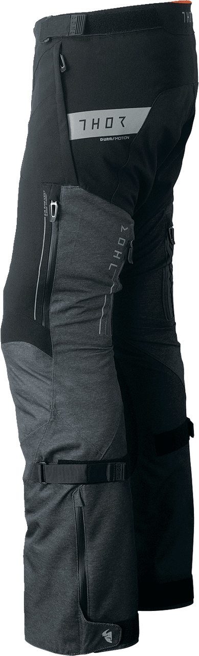 Thor-Men's-Range-MX-Motorcycle-Textile-Pants-Black-side-view