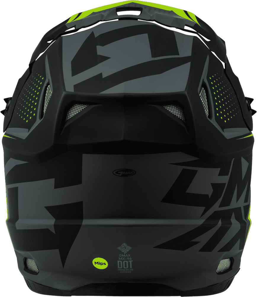 Gmax-MX-96-502-Motorcycle-Helmet-Matte-Grey-Hi-Viz-back-view