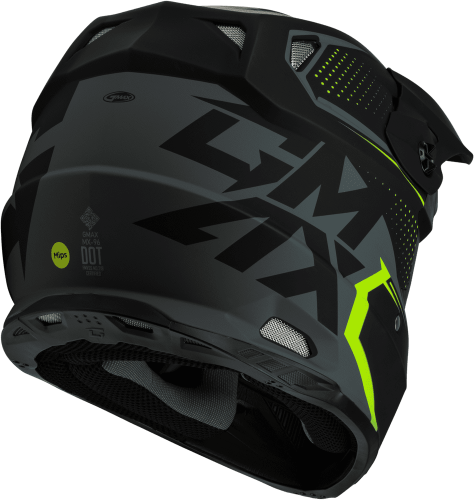 Gmax-MX-96-502-Motorcycle-Helmet-Matte-Grey-Hi-Viz-side-view