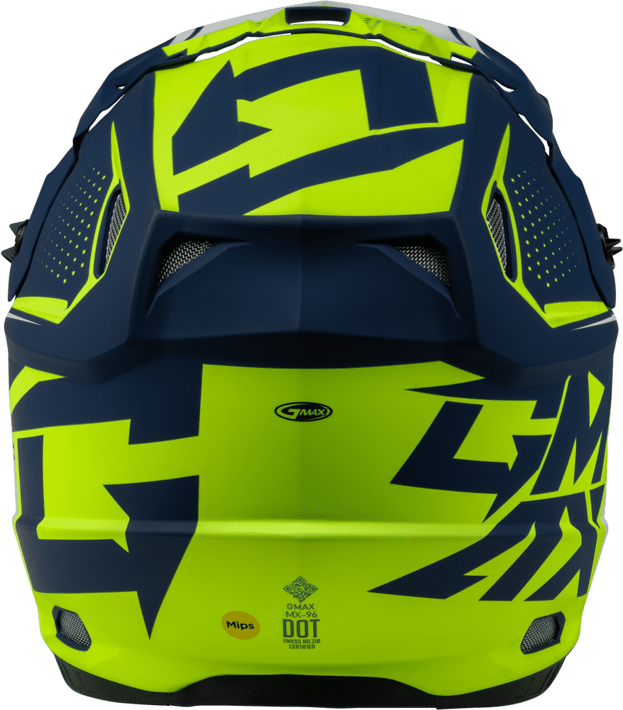 Gmax-MX-96-502-Motorcycle-Helmet-Matte-Blue-Green-back-view