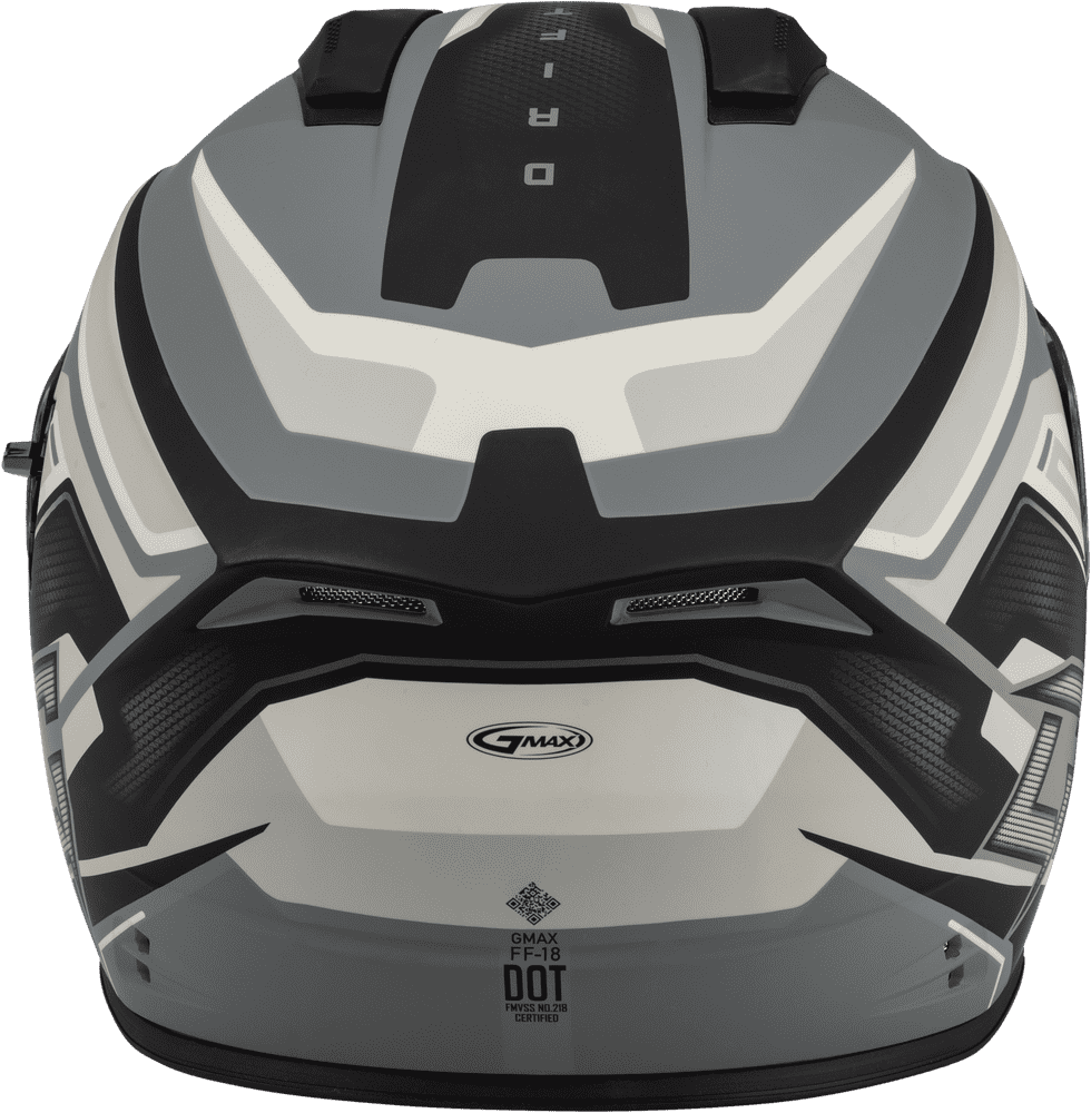 Gmax-FF-18-Drift-Full-Face-Motorcycle-Helmet-Matte-Grey-silver-black-back-view