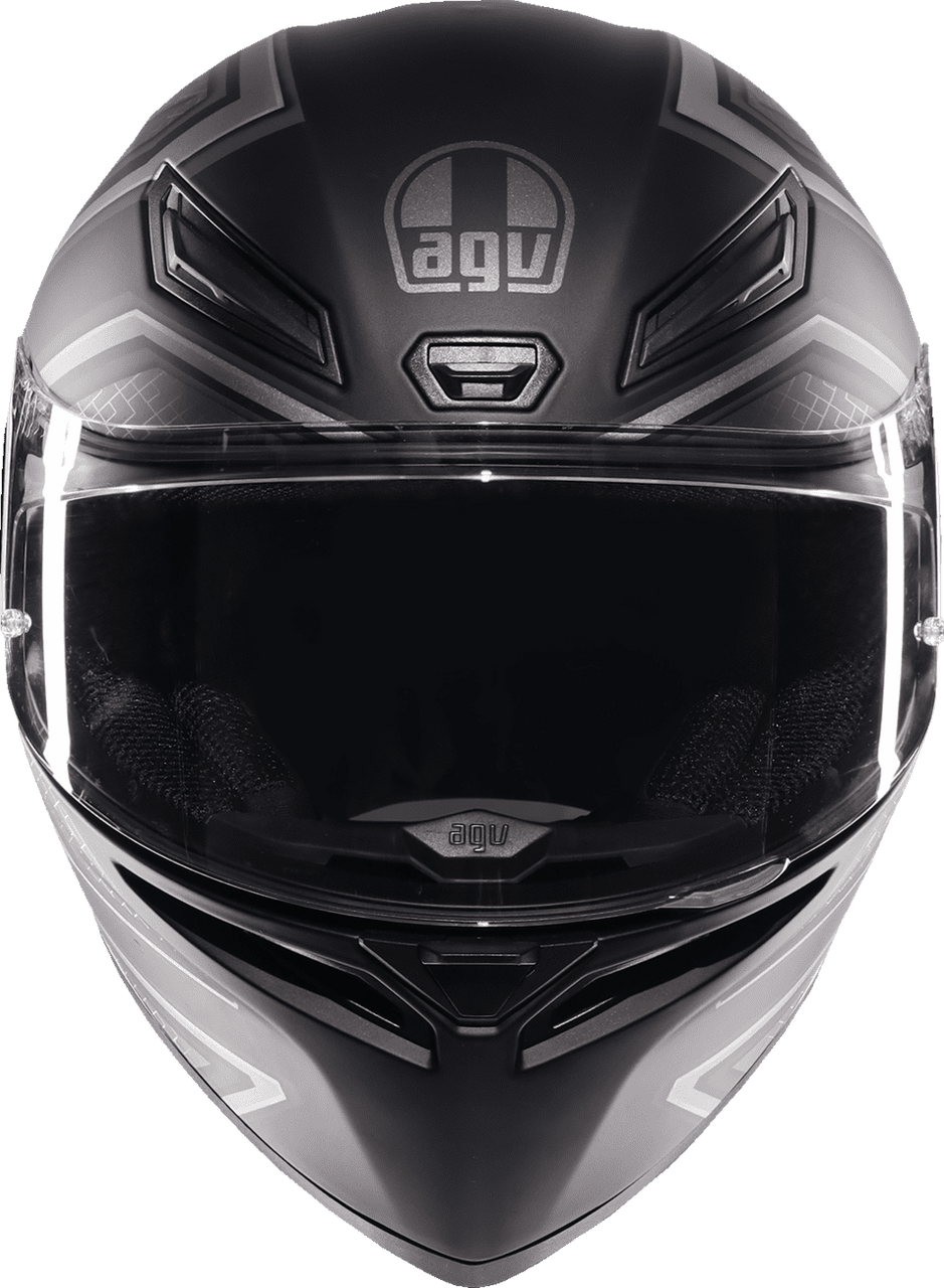 AGV-K1-S-Sling-Full-Face-Motorcycle-Helmet-Black-Grey-front-view