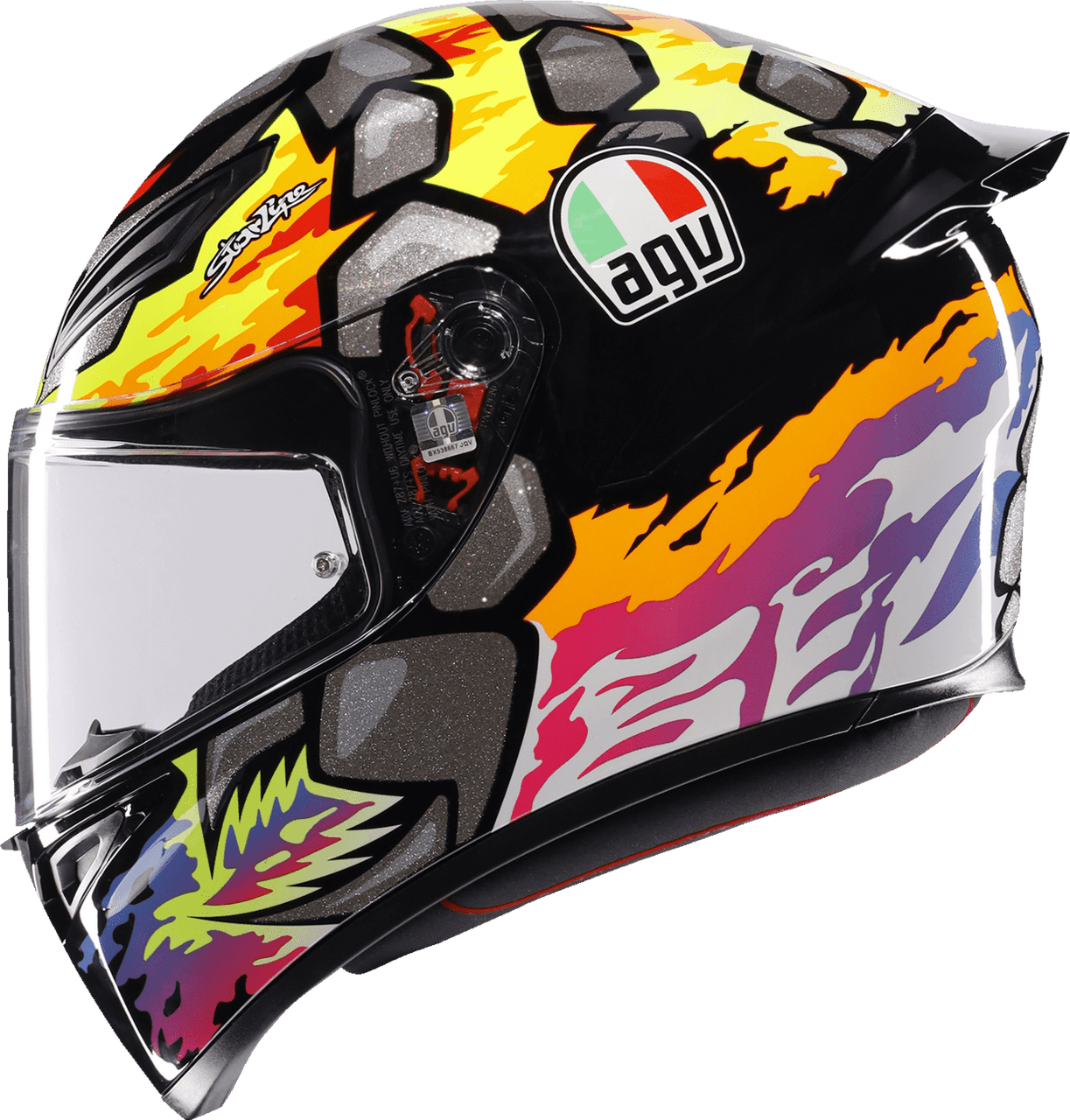 AGV-K1-S-Bezzecchi-2023-Full-Face-Motorcycle-Helmet-side-view