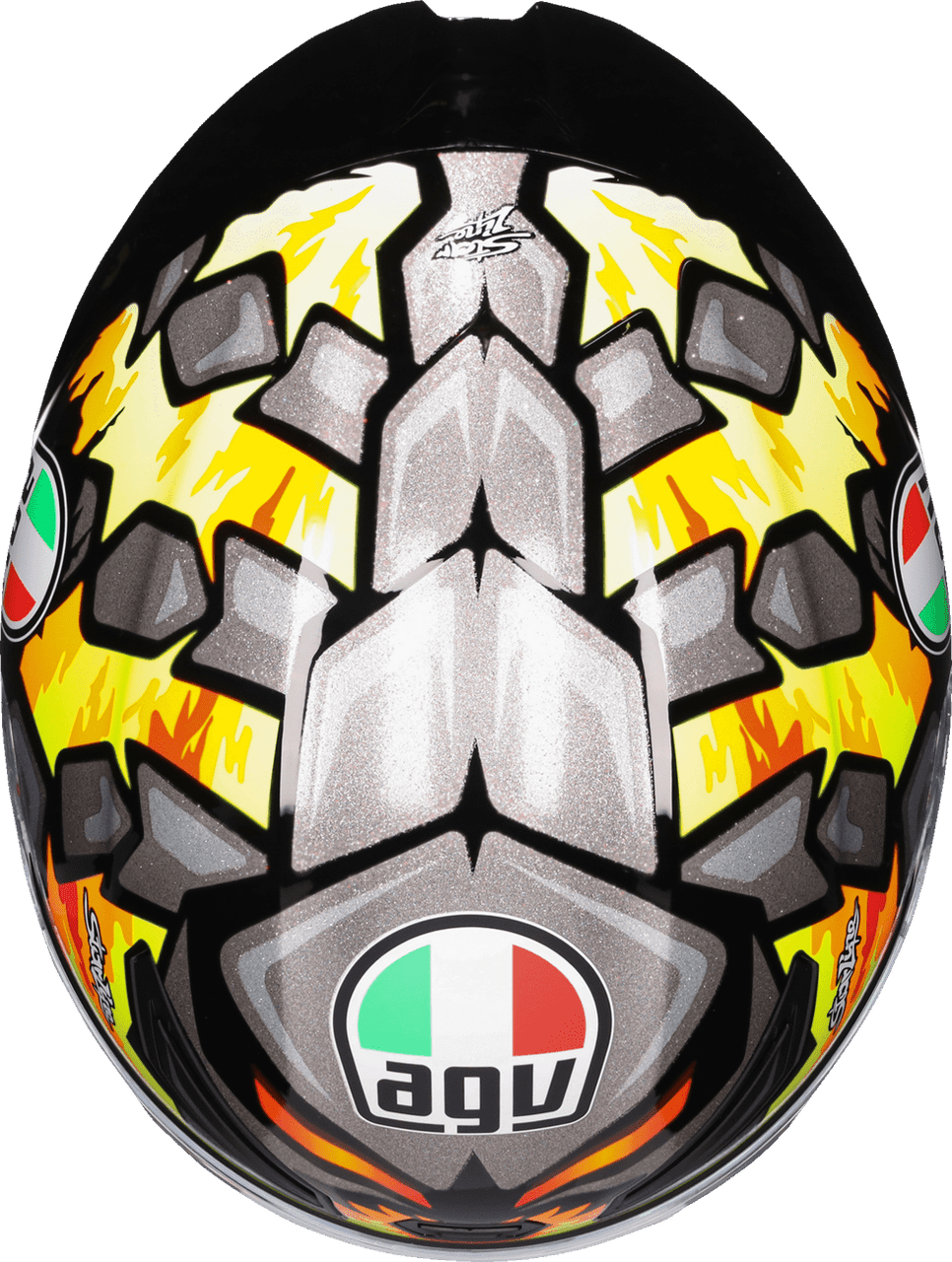 AGV-K1-S-Bezzecchi-2023-Full-Face-Motorcycle-Helmet-top-view