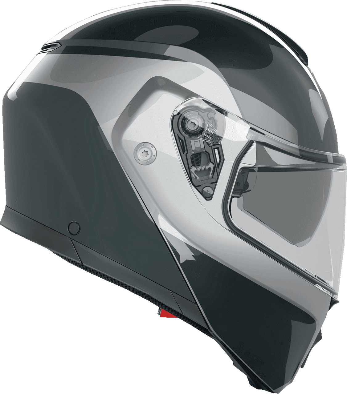 AGV-Levico-Street-Modular-Motorcycle-Helmet-Grey-Silver-side-view