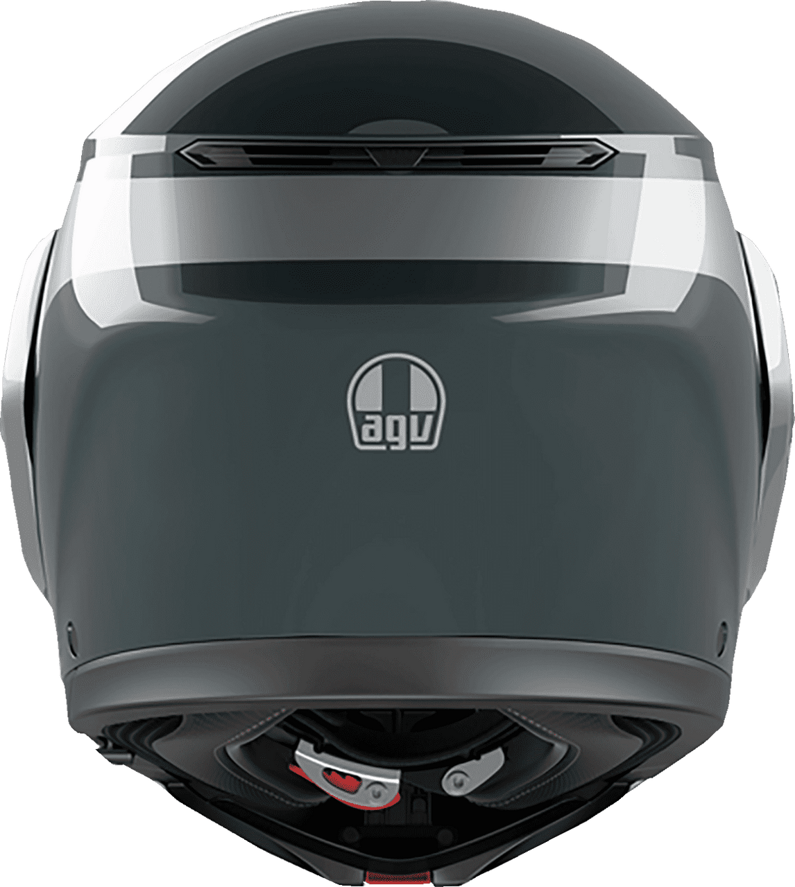 AGV-Levico-Street-Modular-Motorcycle-Helmet-Grey-Silver-back-view