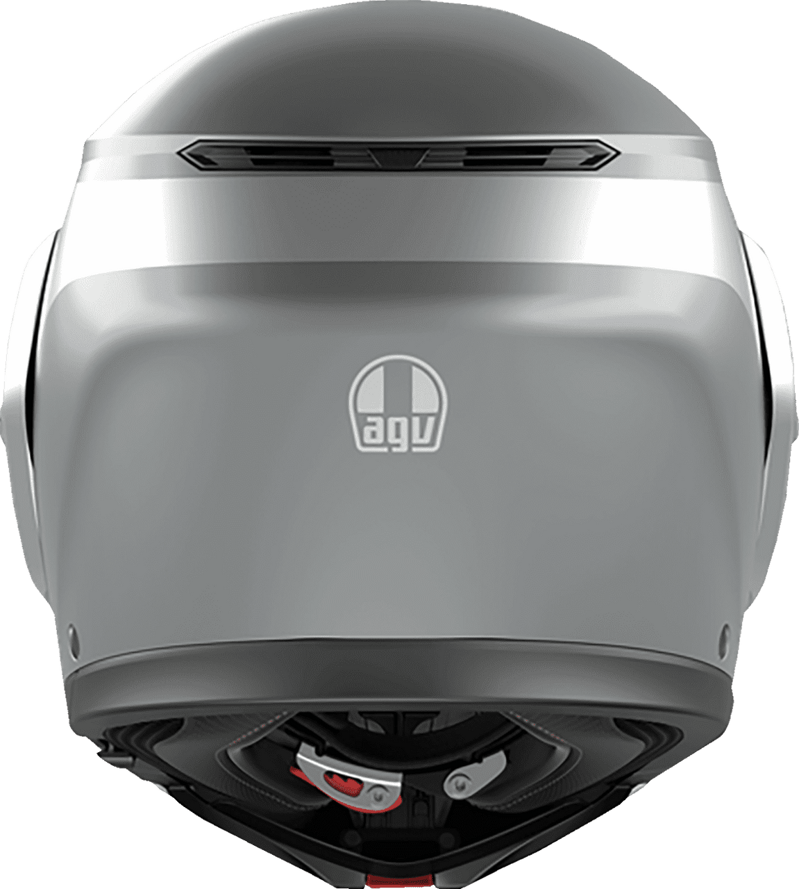 AGV-Levico-Street-Modular-Motorcycle-Helmet-Light-Grey-back-view