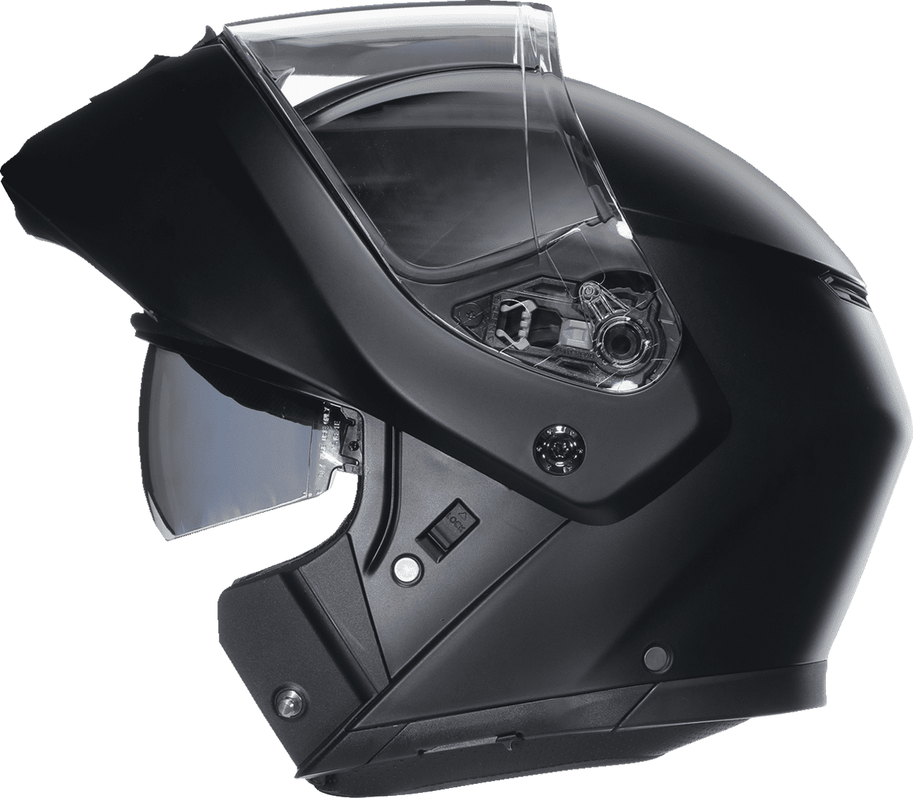 AGV-Solid-Street-Modular-Motorcycle-Helmet-Matte-Black-openvisor