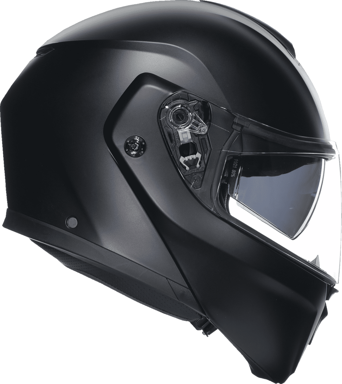 AGV-Solid-Street-Modular-Motorcycle-Helmet-Matte-Black-side-view