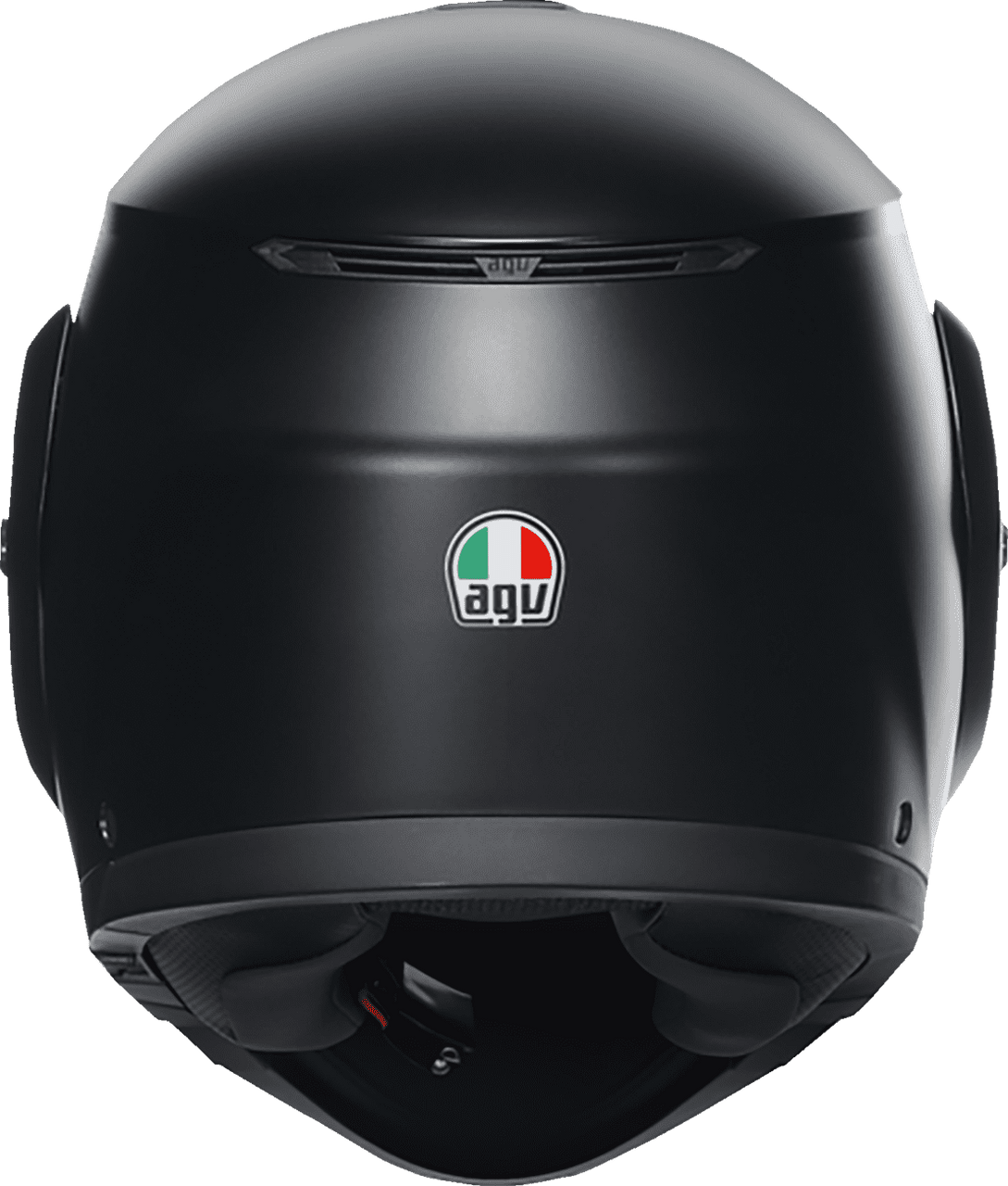 AGV-Solid-Street-Modular-Motorcycle-Helmet-Matte-Black-back-view