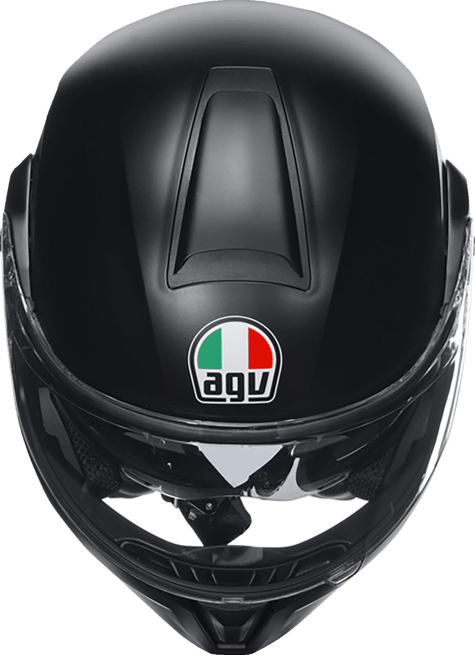 AGV-Solid-Street-Modular-Motorcycle-Helmet-Matte-Black-top-view