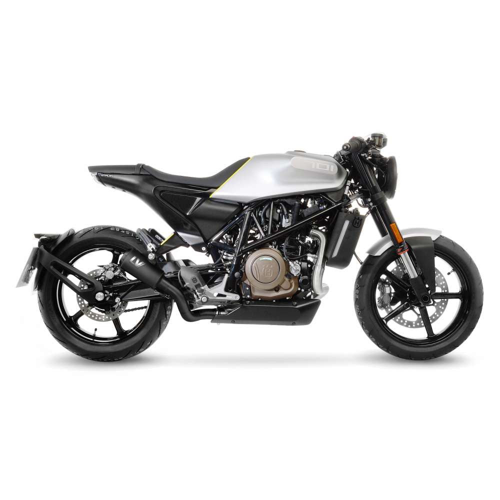 LeoVince-LV-10-Full-Black-Slip-On-Exhaust-Husqvarna-Vitpilen-701-2018-2020