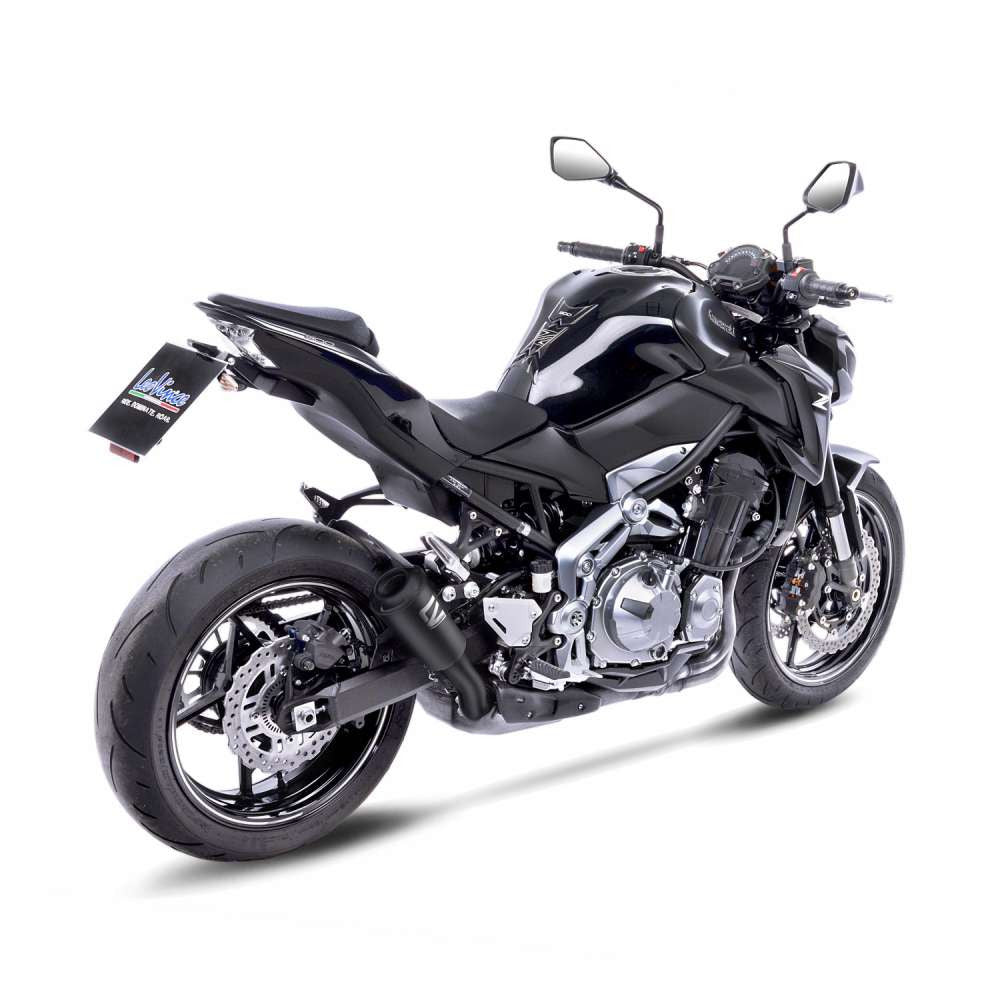 LeoVince-LV-10-Full-Black-Slip-On-Exhaust-For-Kawasaki-Z900-2017-2023