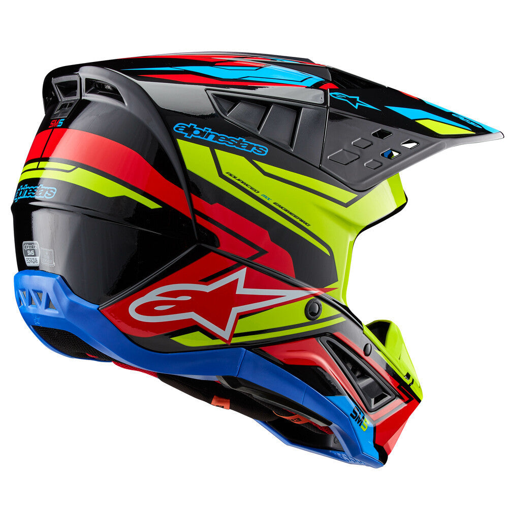 Alpinestars-S-M5-Action-2-Motorcycle-Helmet-Black-Yellow-Red-back-view