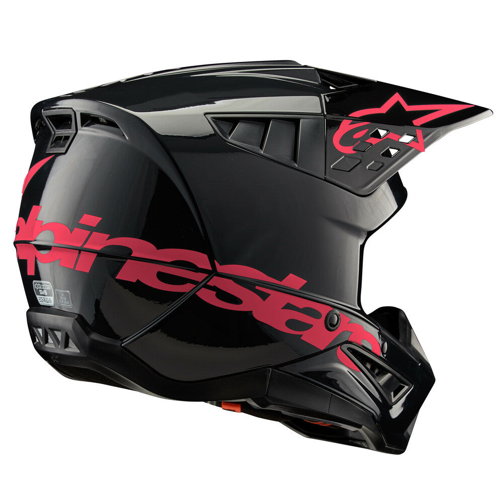 Alpinestars-S-M5-Corp-Motorcycle-Helmet-Black-Diva-Pink-back-view