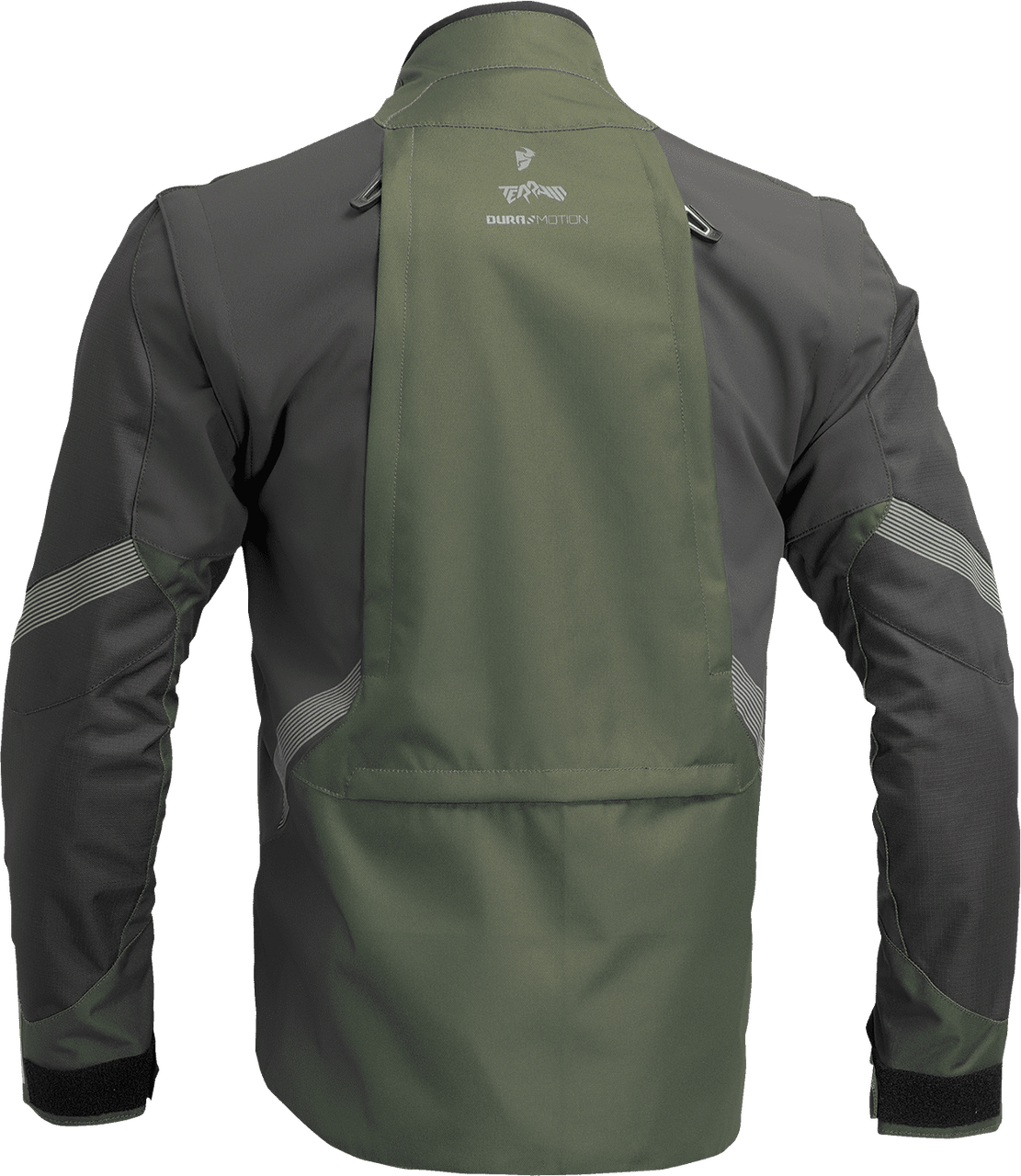 Thor-Men's-Terrain-Off-Road-Textile-Jacket-Army-Green-Grey-back-view