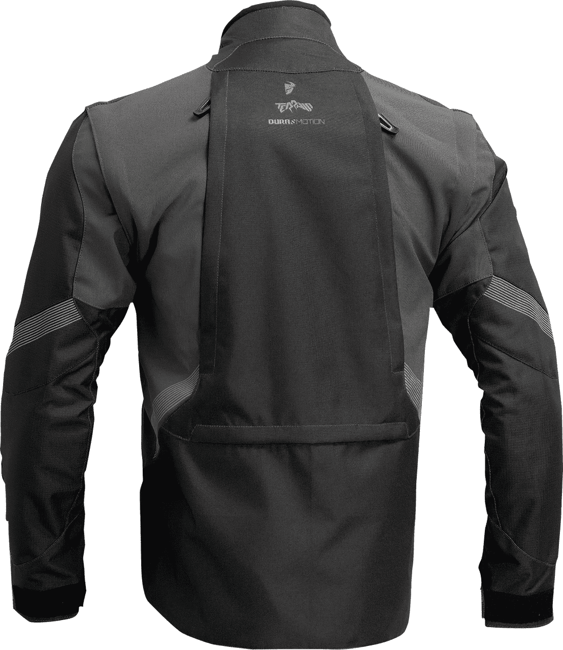 Thor-Men's-Terrain-Off-Road-Textile-Jacket-Black-charcoal-back-view