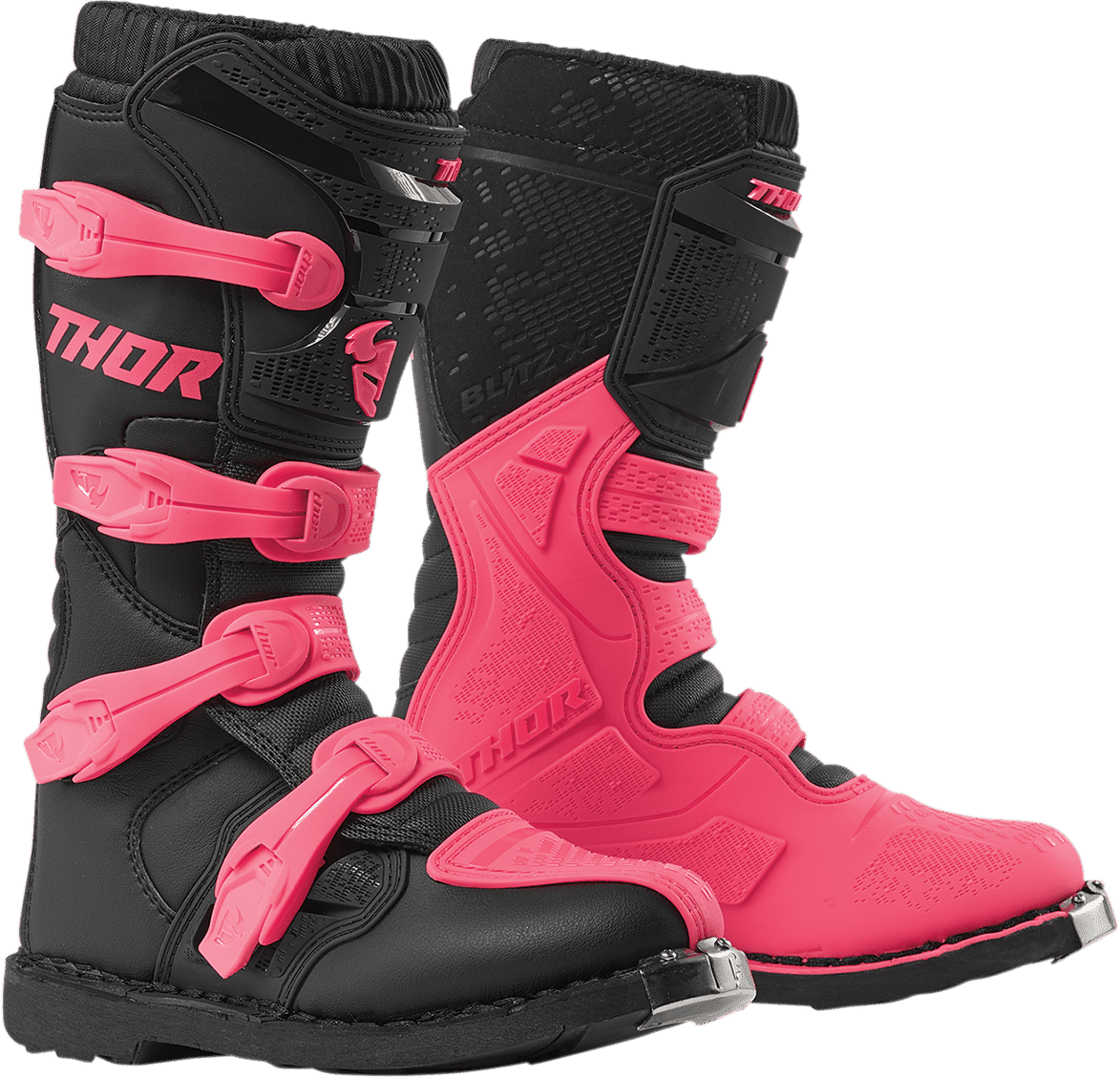 Thor-Womens-Blitz-XP-MX-Motorcycle-Boots-Black-Pink-main