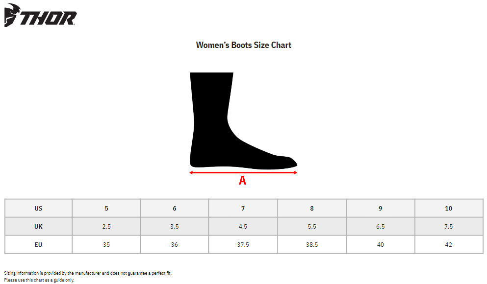 Thor-Womens-Blitz-XP-MX-Motorcycle-Boots-size-chart