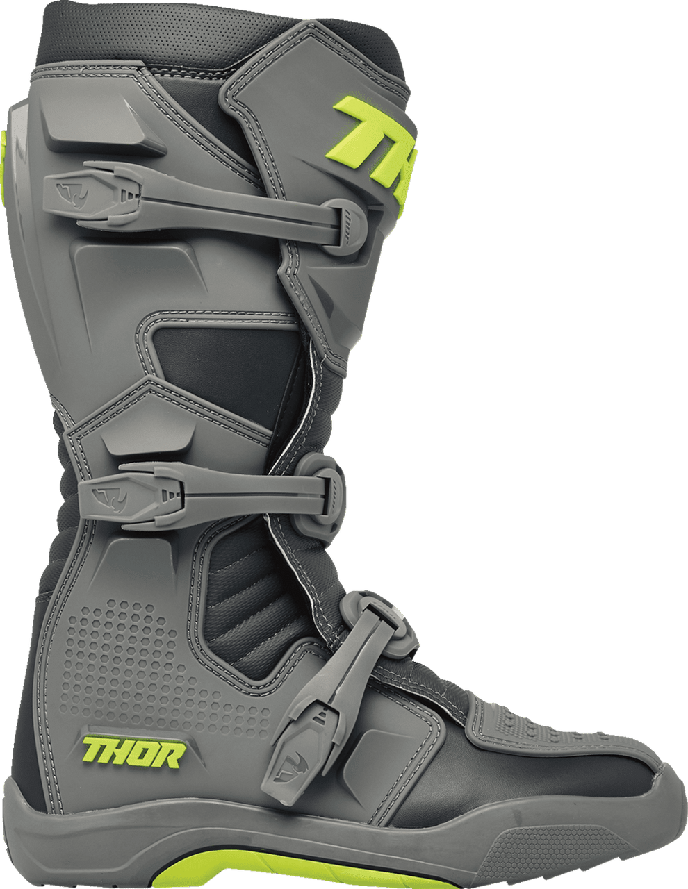 Thor-Mens-Blitz-XR-MX-Motorcycle-Boots-Grey-Charcoal-side-view