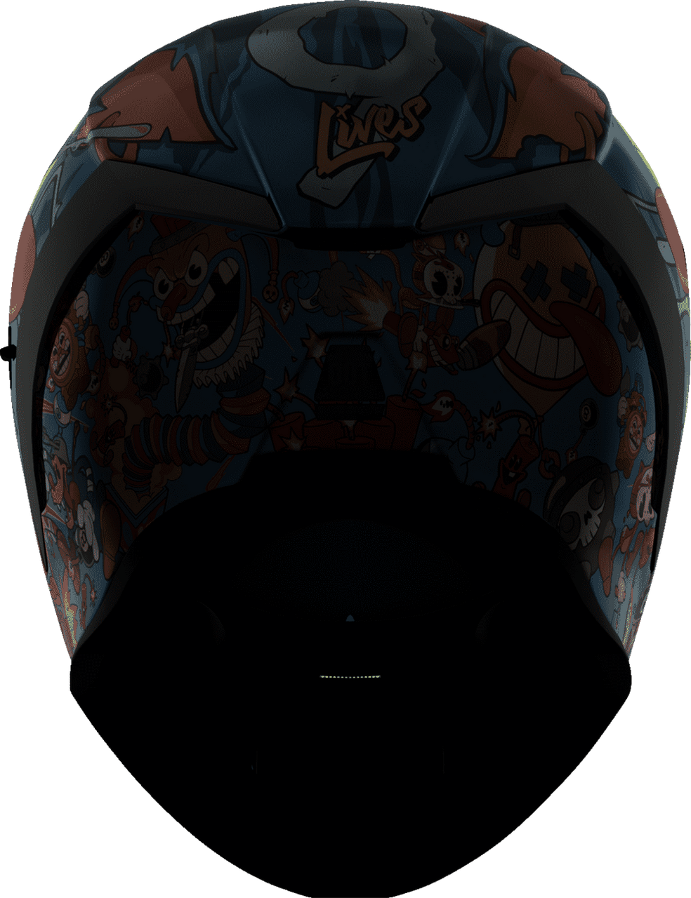 Icon-Airform-Nine-Lives-Full-Face-Motorcycle-Helmet-night-back-view