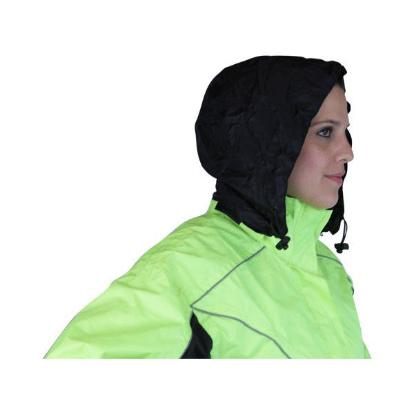 Jafrum Thunder Under RS5021 Women's Hi Visibility Orange and Yellow Motorcycle Rain Gear -Detail View