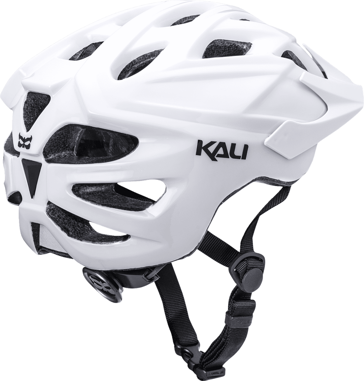 Kali-Chakra-Solo-Solid-Bicycle-Helmet-White-back-side-view