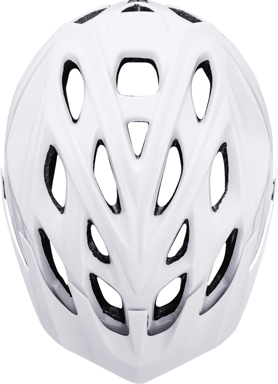 Kali-Chakra-Solo-Solid-Bicycle-Helmet-White-top-view