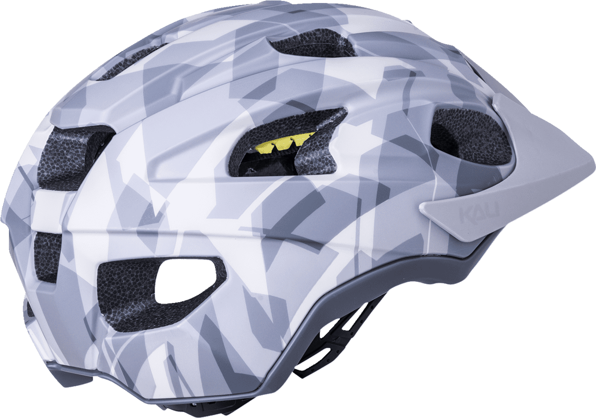 Kali-Pace-Camo-Matte-Grey-Bicycle-Helmet-back-side-view