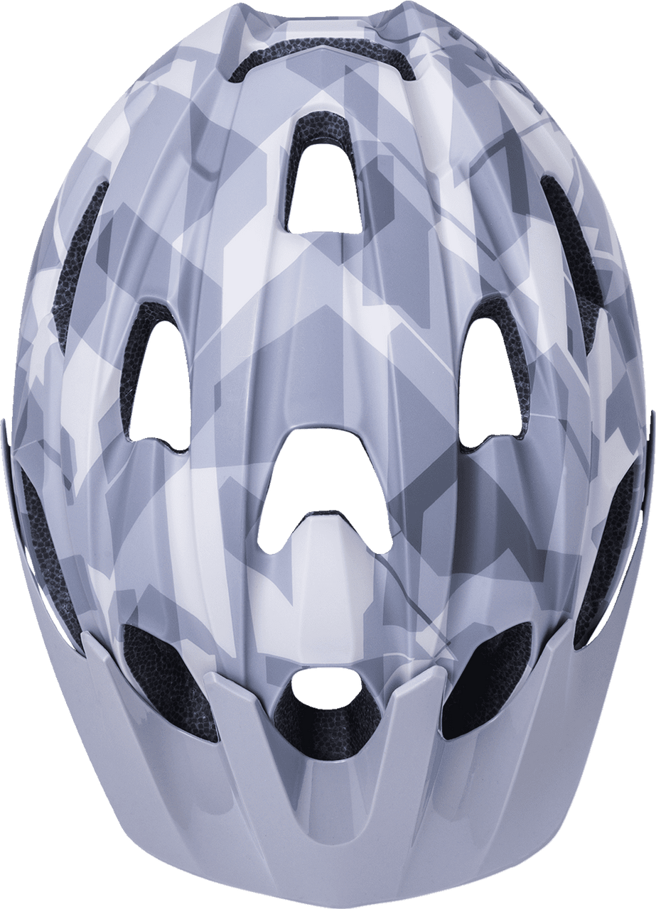 Kali-Pace-Camo-Matte-Grey-Bicycle-Helmet-top-view