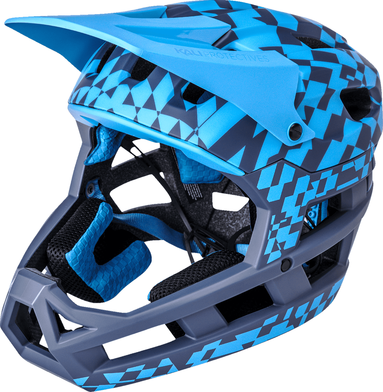 Kali-DH-Invader-LTD-Glitch-Bicycle-Helmet-Matte-Navy-Cyan-main