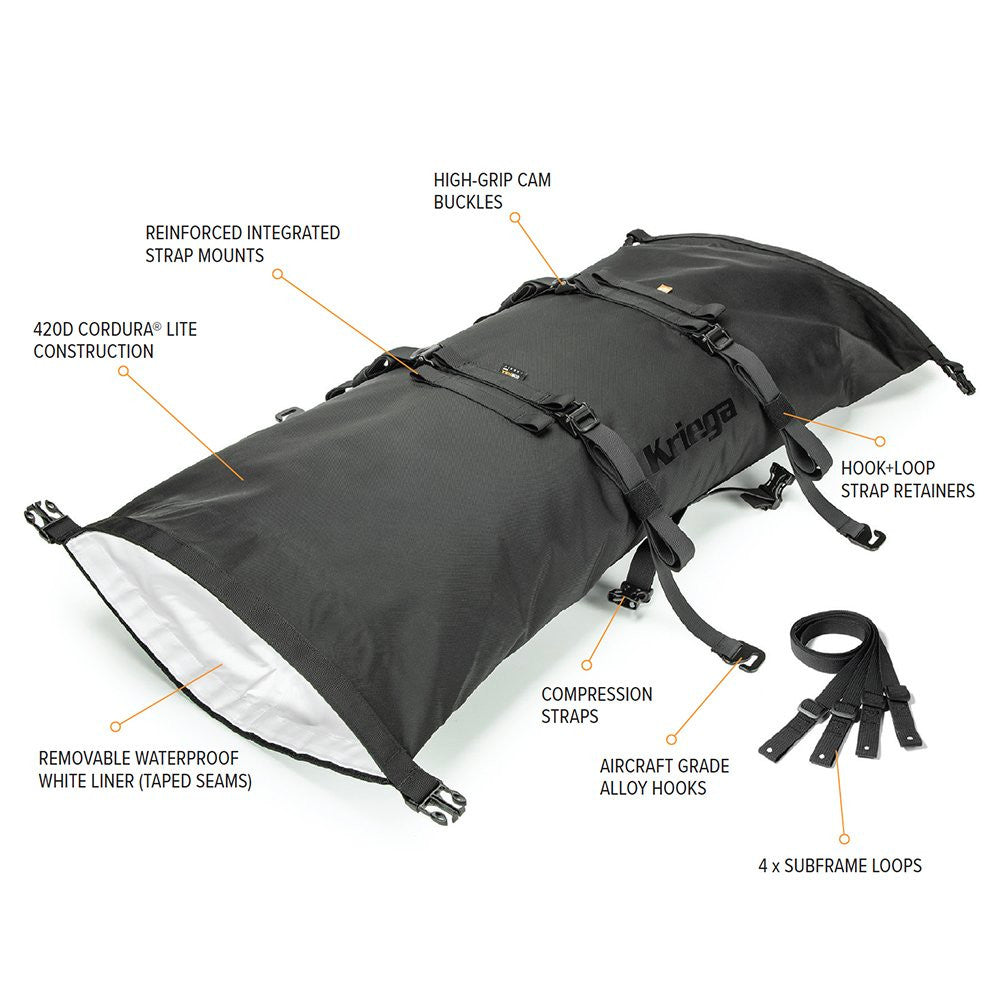 Kriega-Rollpack-40-Litres-Waterproof-Motorcycle-Tail-Bag-Specs