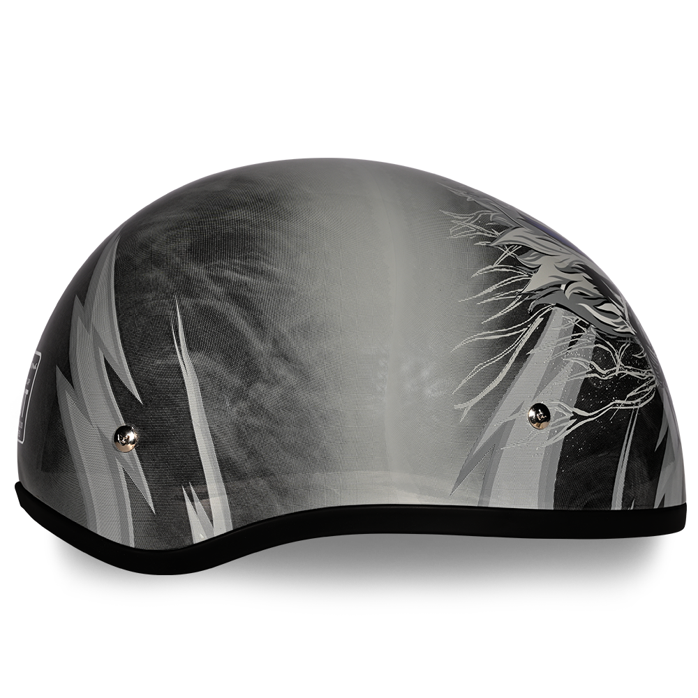 Daytona-Skull-Cap-Thunder-Half-Face-Motorcycle-Helmet-side-view