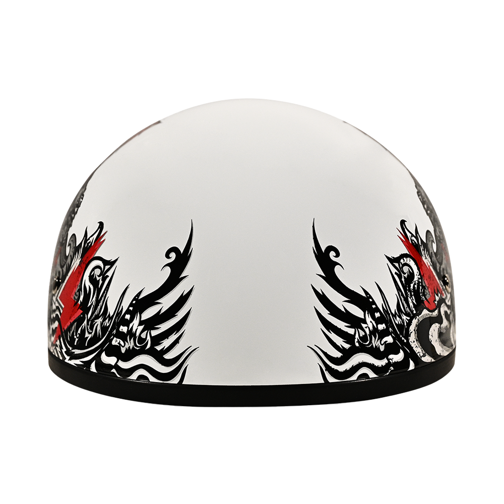 Daytona-Skull-Cap-Rockin-Reaper-Half-Face-Motorcycle-Helmet-front-view