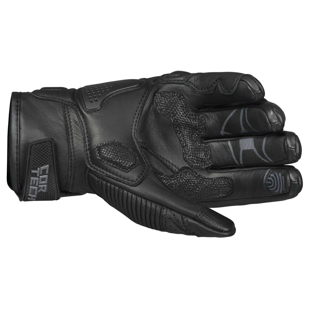 Cortech-Womens-Manix-ST-Leather-Motorcycle-Gloves-Black-palm