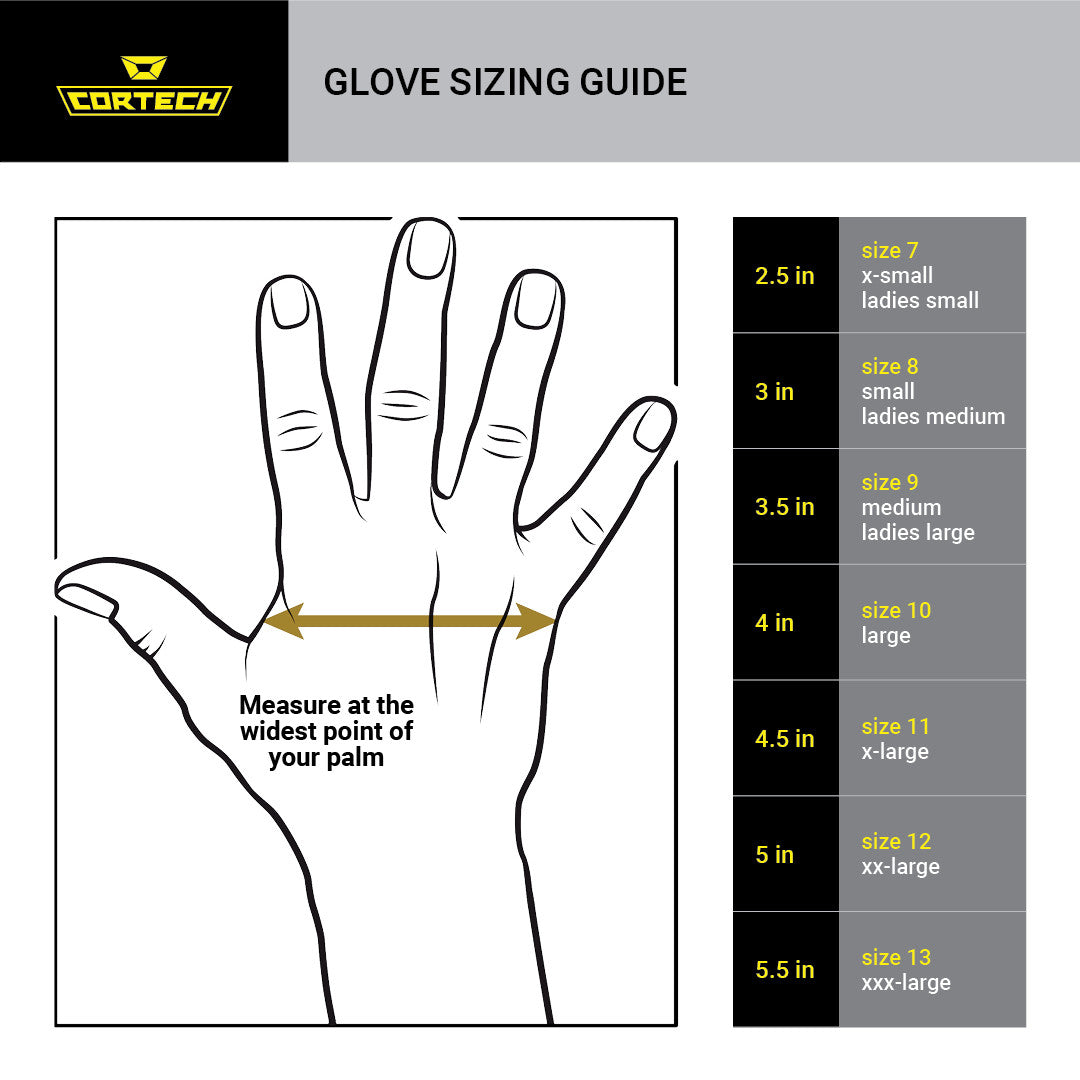 Cortech-Womens-Manix-ST-Leather-Motorcycle-Gloves-size-chart