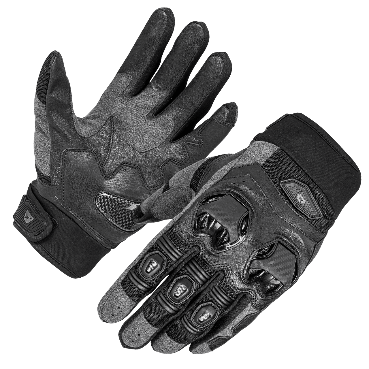 Cortech-Mens-Hyper-Flo-2-Leather-Mesh-Motorcycle-Gloves-Black-main