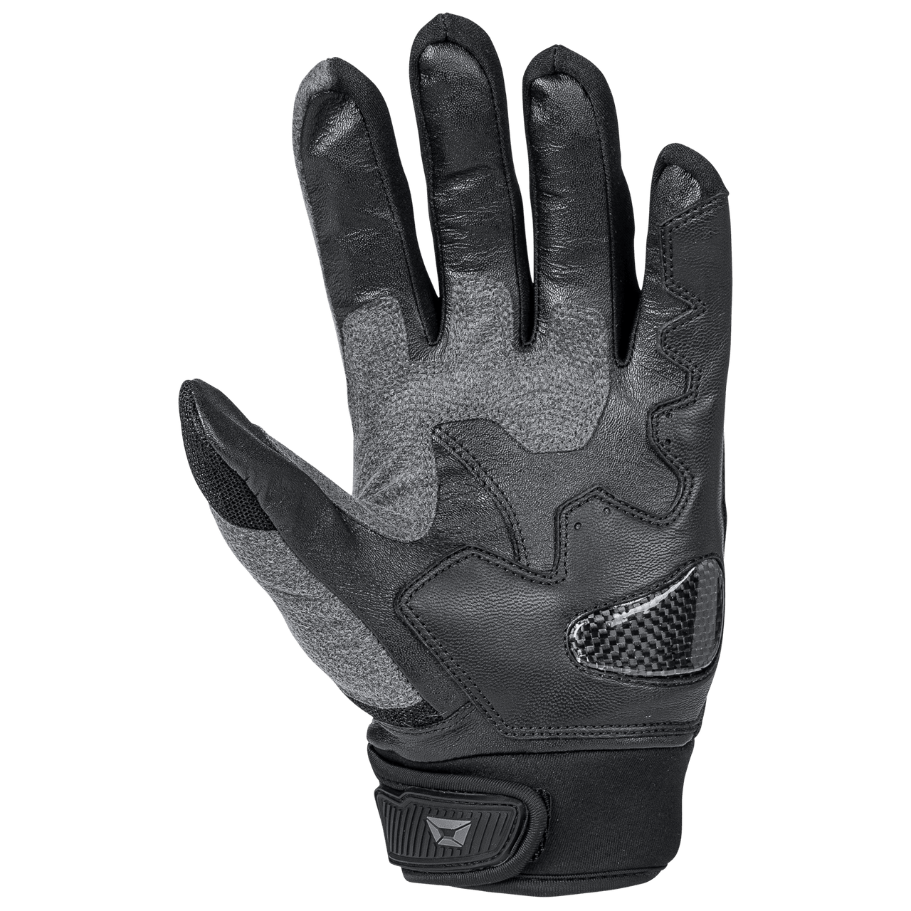 Cortech-Mens-Hyper-Flo-2-Leather-Mesh-Motorcycle-Gloves-Black-palm