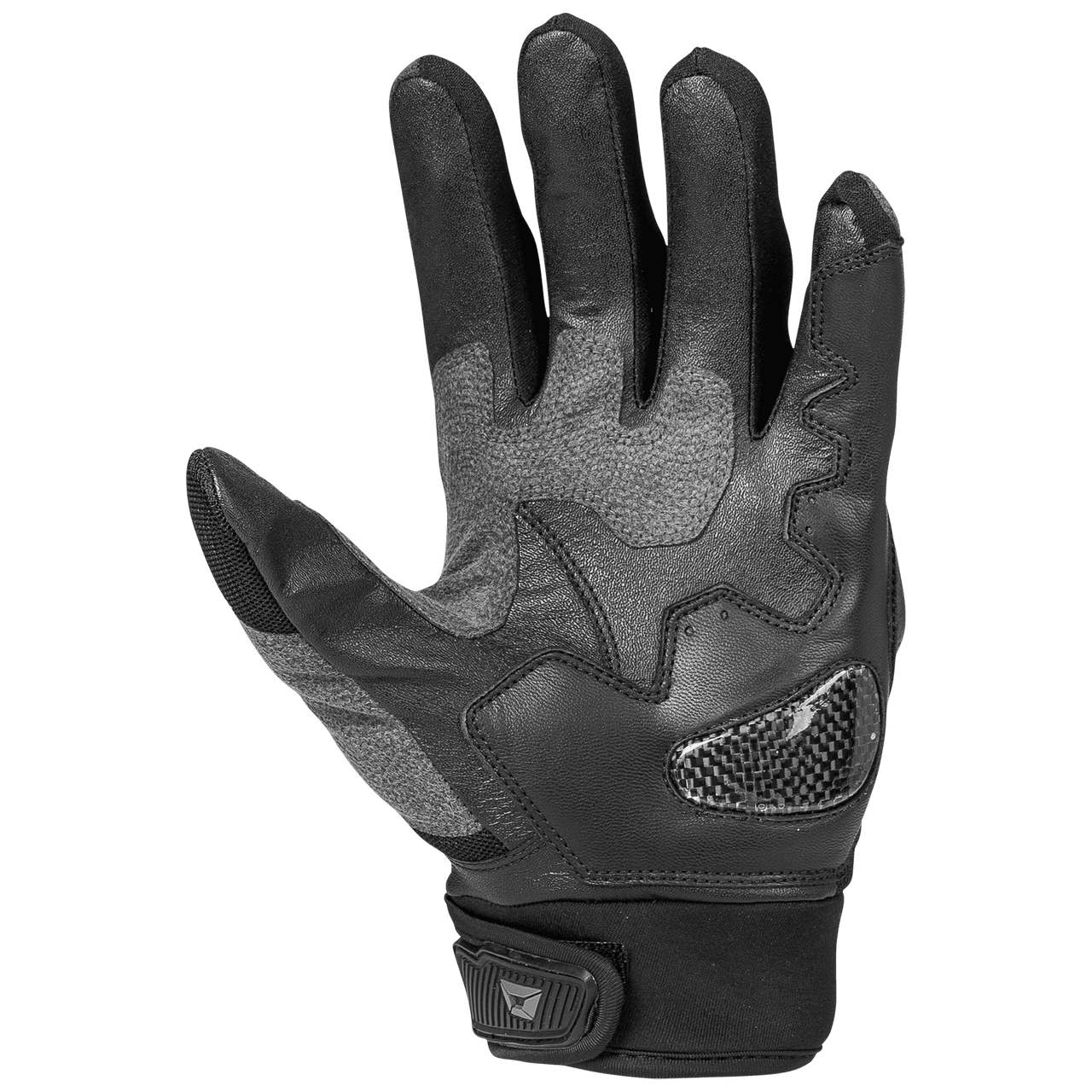 Cortech-Womens-Hyper-Flo-2-Leather-Mesh-Motorcycle-Gloves-Black-palm