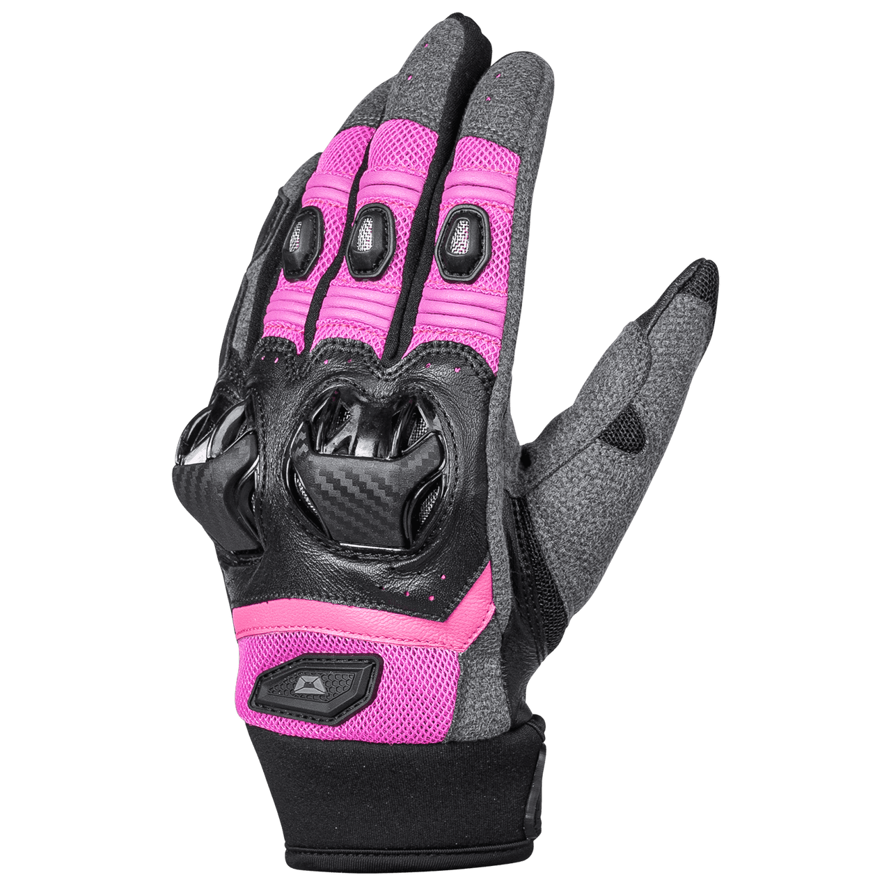 Cortech-Womens-Hyper-Flo-2-Leather-Mesh-Motorcycle-Gloves-Pink-Palm