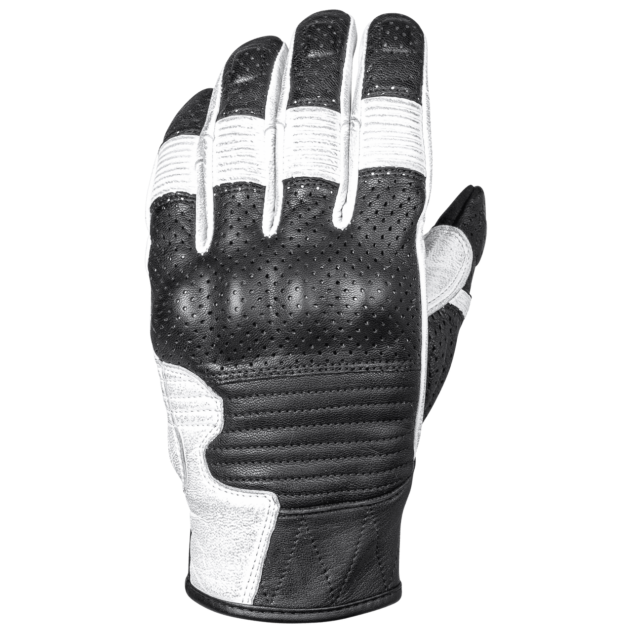 Cortech-Mens-Bully-2-Leather-Motorcycle-Gloves-White-Black-top