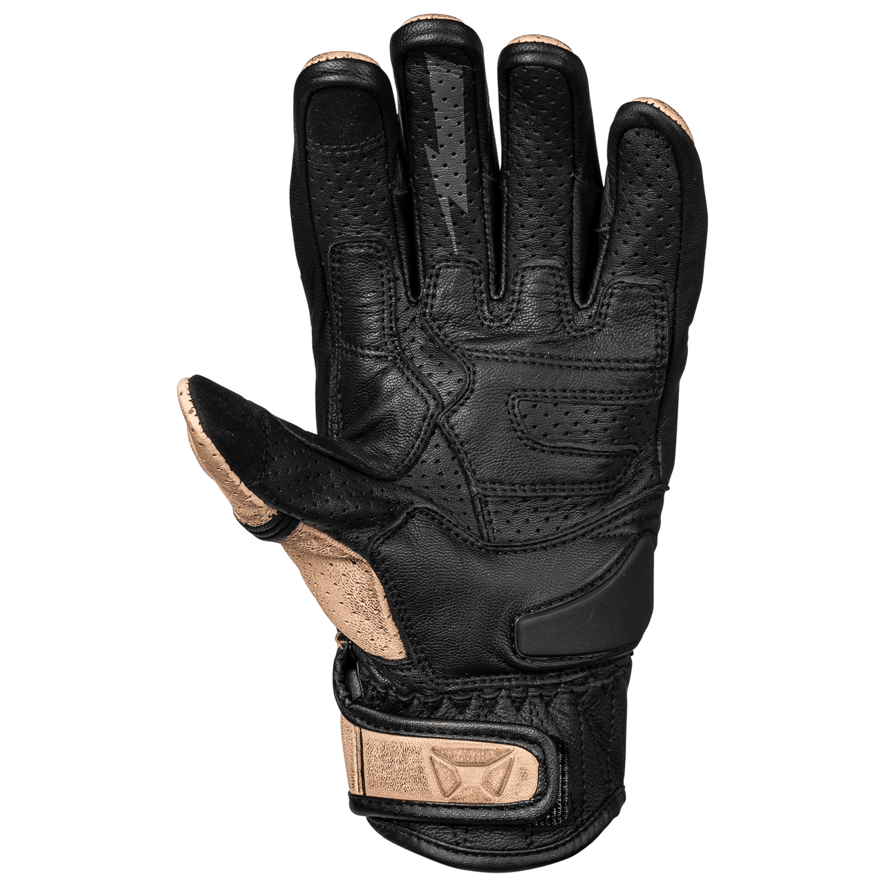 Cortech-Mens-Bully-2-Leather-Motorcycle-Gloves-Tan-palm