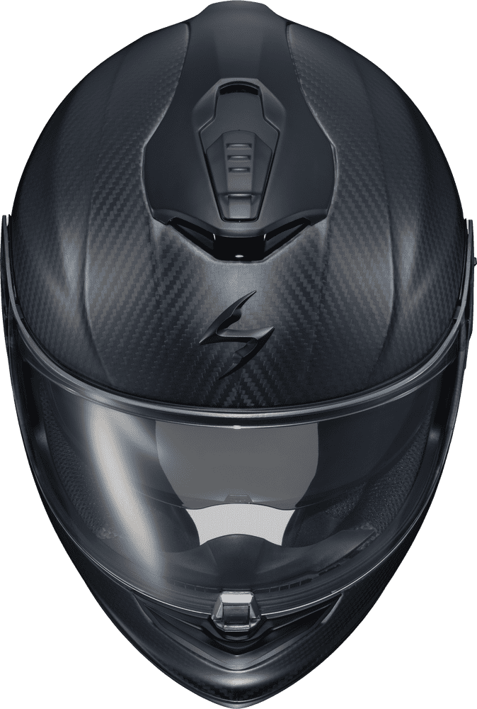 Scorpion-EXO-ST1400-Evo-Carbon-Full-Face-Motorcycle-Helmet-Matte-Black-Top-Front